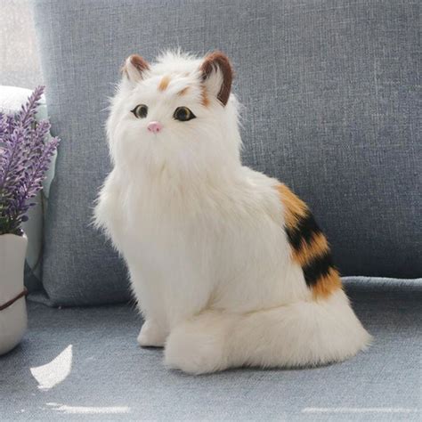 anime stuffed cat|realistic stuffed cats for adults.